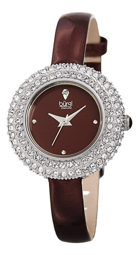 Burgi Womens Bur195 Swarovski Crystal & Diamond Accented Wat