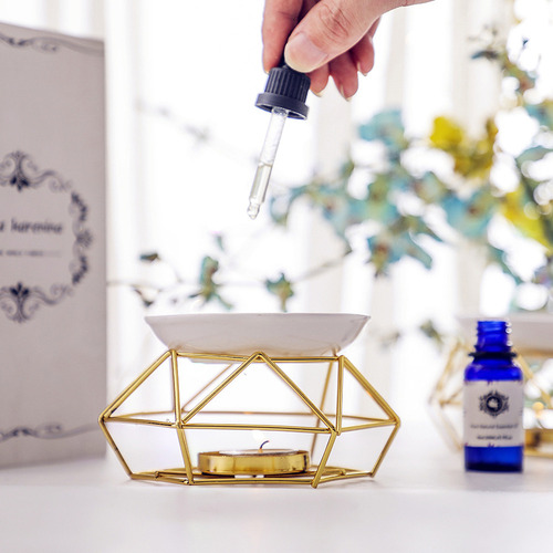 Q Quemador De Aceite De Hierro Vela Aromaterapia Aceite