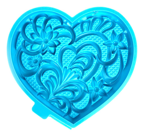 Molde De Silicona Con Forma De Corazón En 3d, Diseño De Flor