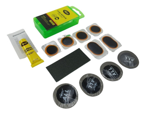 Estojo De Remendo Câmara De Ar Bike + 4 Remendo Tubeless