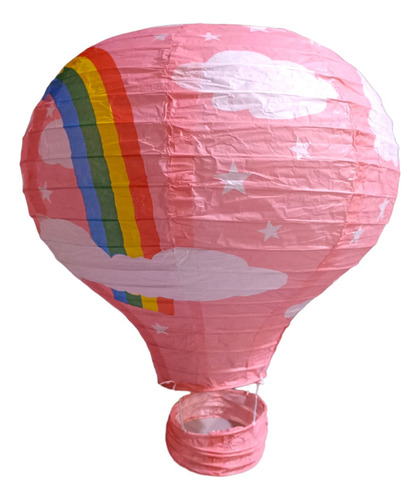 Pantalla Lampara  De Papel Forma De Globo Niña Niño 