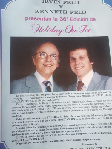 Programa Original Holiday On Ice 1981 Mexico (Usado)