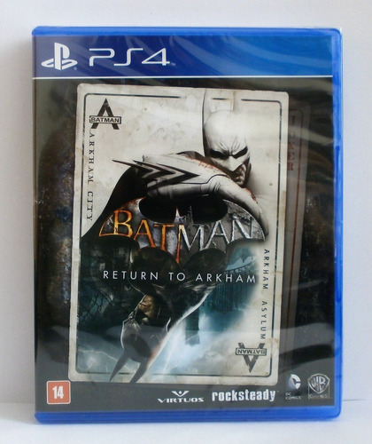 Batman Return To Arkham (mídia Física Leg Pt-br) Ps4 (novo)