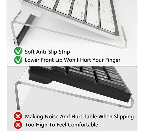 , Suporte De Teclado Inclinado Tilt Displaytray Clear