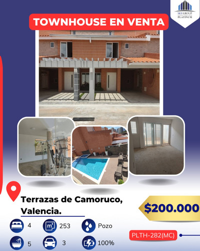 Townhouse En Exclusiva Zona Norte De Valencia Residencias Terrazas De Camoruco. Vende Lino Juvinao 