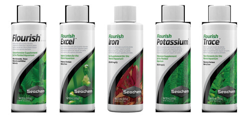 Kit Seachem Flourish (npk) Excel Iron Potassium Trace 100ml