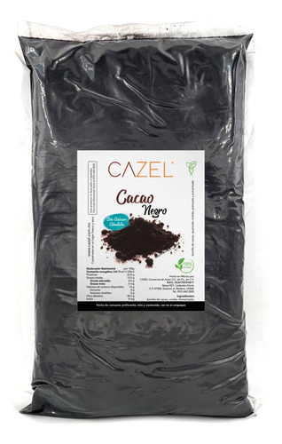 Cacao En Polvo Negro Artesanal Natural 1kg