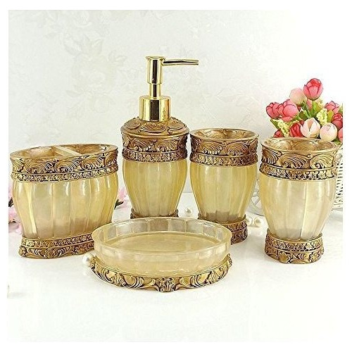 Luant Accesorios De Baño De Oro Vintage, Juego De Acceso