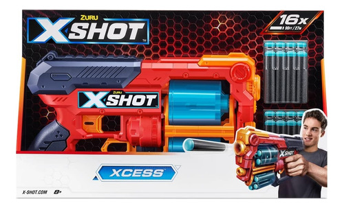 X-shot Zuru Pistola Lanza Dardos Xcess Con Dardos 