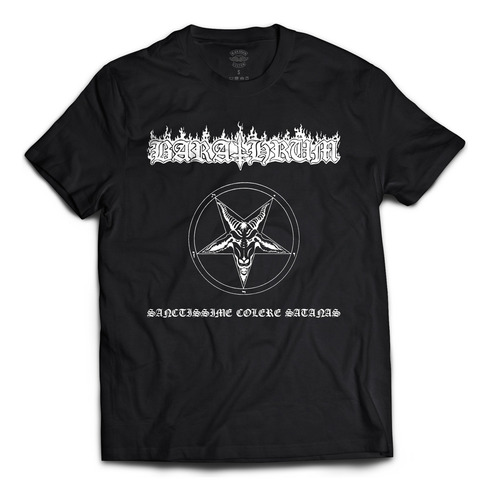 Remera Barathrum - Sanctissime Colere Satanas - Black Metal