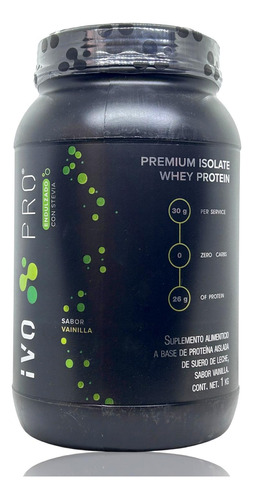 Proteina Ivo Pro Premium Whey Isolatada Sabor Vainilla 1 Kg 