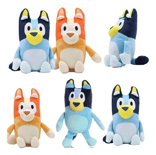 Peluches Familia Bluey, Bingo, Chilli, Bandit Medida 28cm