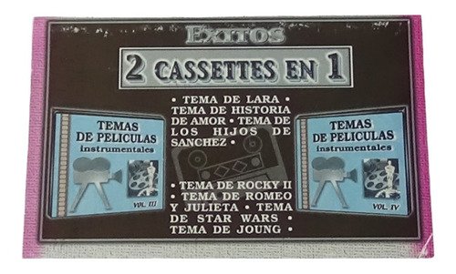 Temas De Peliculas Vol. 3 & 4 Tape Cassette Jasper 