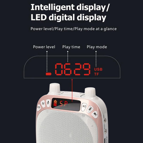 Amplificador De Voz M-88 Con Micrófono Con Cable Recargable