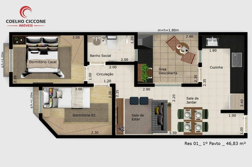 Imagem 6 de 7 de Cobertura Sem Condominio De 2 Dormitorios Bairro - Camilopolis - Santo Andre - V-5427