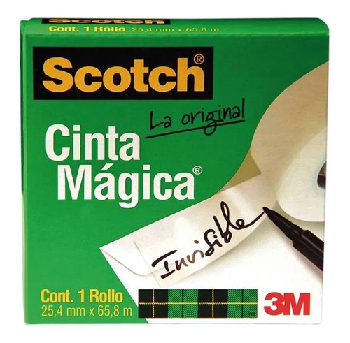 Cinta Scotch 810 Magica 25.4mmx65.8m Pieza