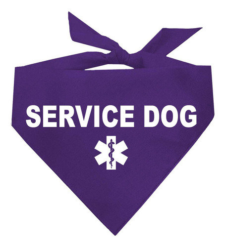 Bandana Para Perros De Servicio (púrpura, Xs 307)