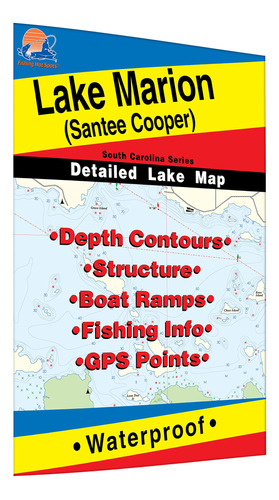 Lago Marion Pesca Mapa (santee Cooper)