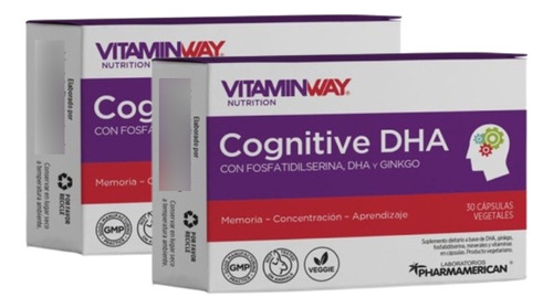 Cognitive Dha Vitamin Way + Memoria Y Concentracion 30c X 2