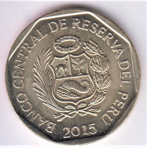 Moneda Perú 1 Sol 2015 Casa Moneda Lima Conmemorativa (c85) (Usado)