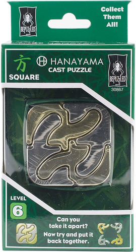 Rompecabezas Hanayama Square Bepuzzled, Nivel 6