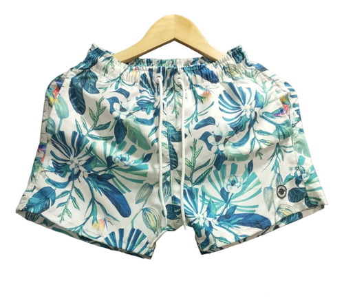 Short Malla Boardshorts Estampado Flor Hojas | Moha [170301]