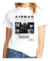 Comprar Remera Algodon Adulto Niño Blanco Negro Airbag