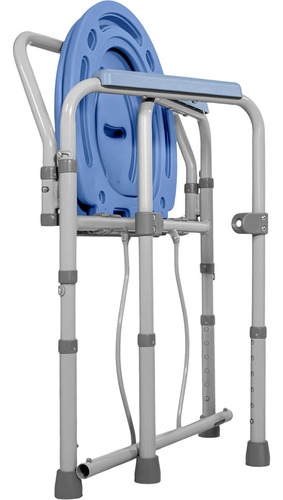 Silla Comodo Discapacitado Amento Plegable Wc Baño Ducha