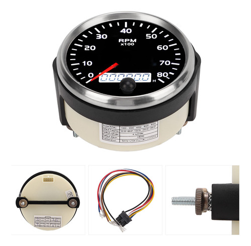 Tacho Meter, Puntero, Tacómetro De 85 Mm, 0-8000 Rpm, Pantal