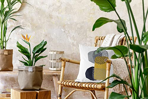 Juego De 4 Fundas De Almohada Amarillo Mostaza Estilo Bohemi