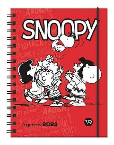 Libro - Agenda 2023 Snoopy [tapa Roja] [dos Dias Por Hoja] 