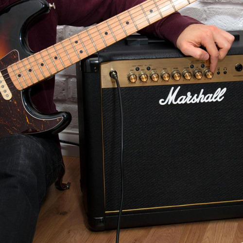 Amplificador Marshall Mg Gold Mg30fx 30w Com Efeitos 1x10 Cor Preto-dourado 110v