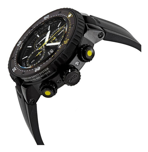 Reloj Oris Dive Control Edición Limitada Color de la correa Negro Color del bisel Negro Color del fondo Negro