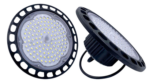 Kit 12 Luminária Ufo High 200w Industria Branco Frio 6500k