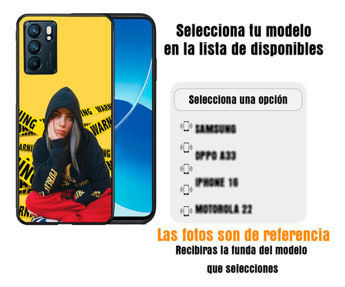 Funda + Extra Para Huawei Honor (todos) Billiie Eiilish Nova 10se