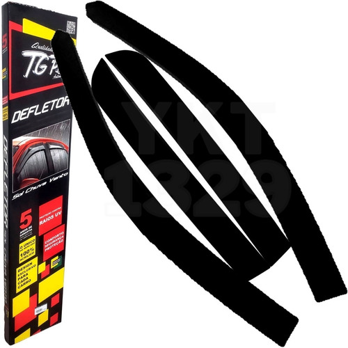Imagem 2 de 10 de Calha De Chuva Defletor Tg Poli Hilux 4p 2009 2010 2011 2012