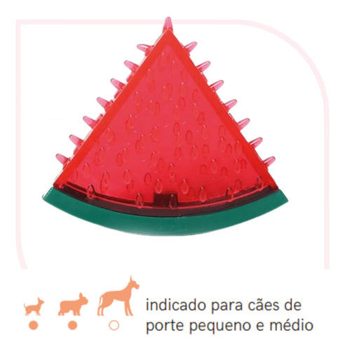 Imagem 5 de 5 de Brinquedo Frutinhas Mordedor Melancia Para Cães Mimo Pp148