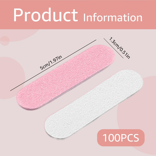 Archivos De Uñas De 100 Piezas Para Uñas Naturales, Lima