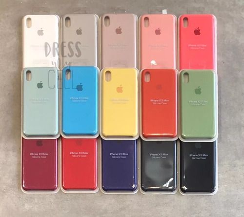 Case Silicona Apple iPhone X/ Xs Max / Xr / Xs + Mica Vidrio