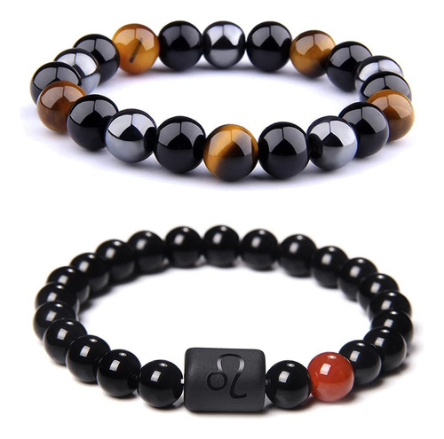 Csiyanjry99 Pulseras Del Zodiaco Leo Para Hombres Y Mujeres,