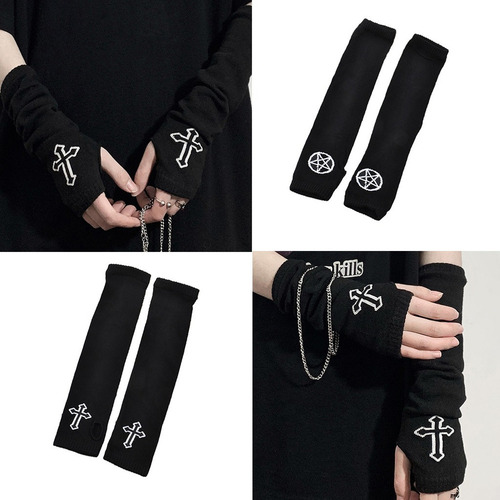 Guantes Carnival Cross Mangas Largas Sin Dedos Elásticas