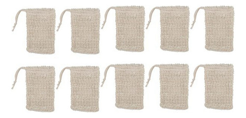 Pacote Com 20 Sacos De Sabonete De Sisal Natural, Bolsa Prot