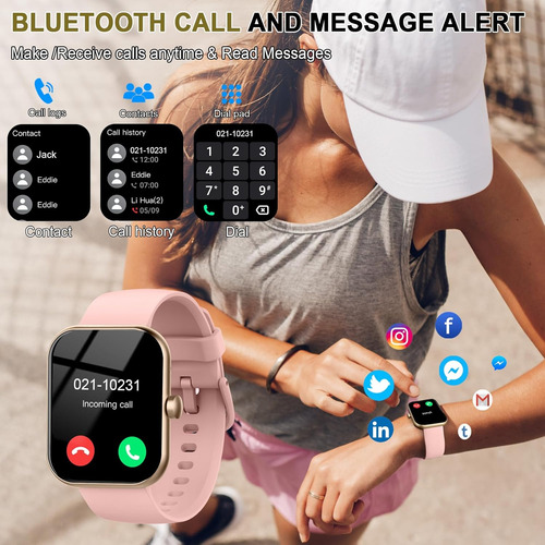Smart Watch (answer/make Calls), 1.96 Hd Smartwatch For W...