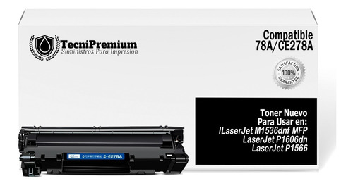 Toner Genérico Premium 78a Ce278a Impre Laser P1536 P1606 