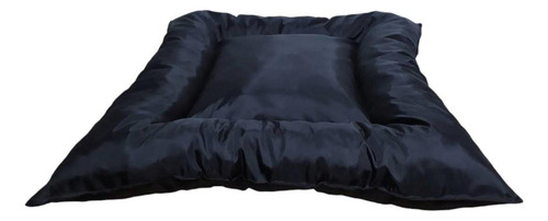 Colchoneta Colchon Cama Para Perro 100 X 70 Cm Negro Liso