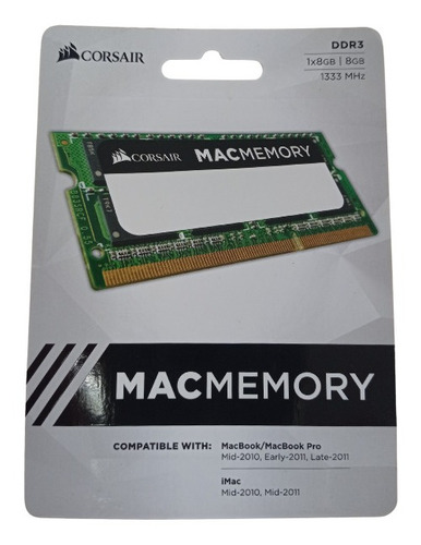 Mac Memory Corsair, 8gb Cmsa8gx3m1a1333c9