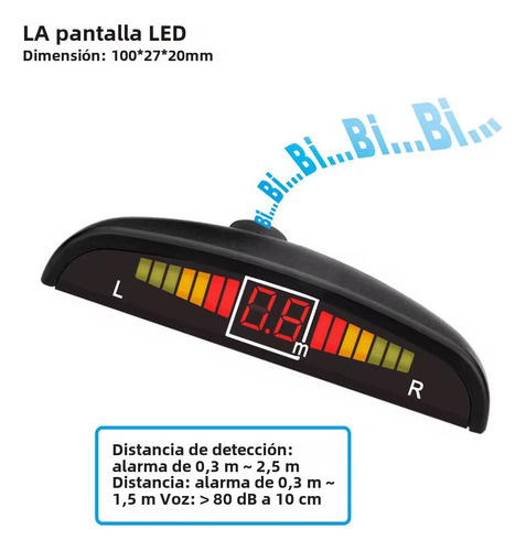 Sensor De Alarma De Retroceso Para Auto Seguridad Precision