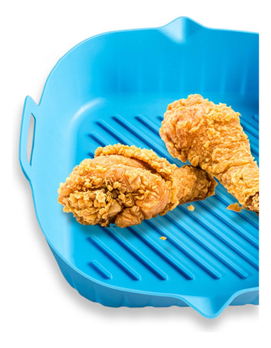 (gy) Cesta De Silicona Antiadherente Air Fryer Liner Reutili