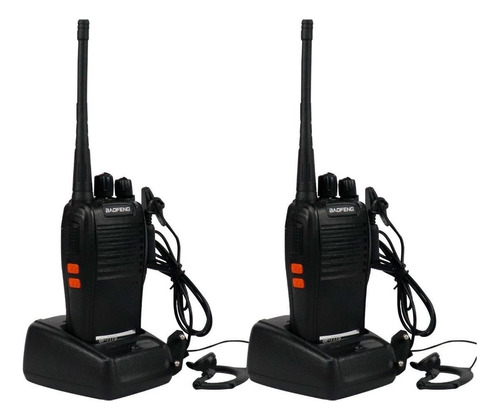 Kit 2 Radio Walk Talk Comunicador 16 Ch Baofeng 777s