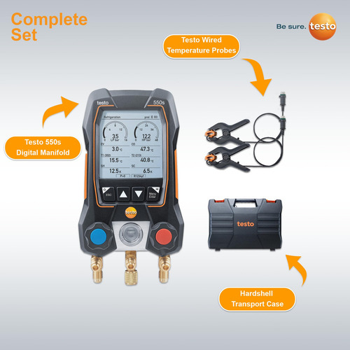 Conjunto De Medidores De Corrente Alternada Testo 550s